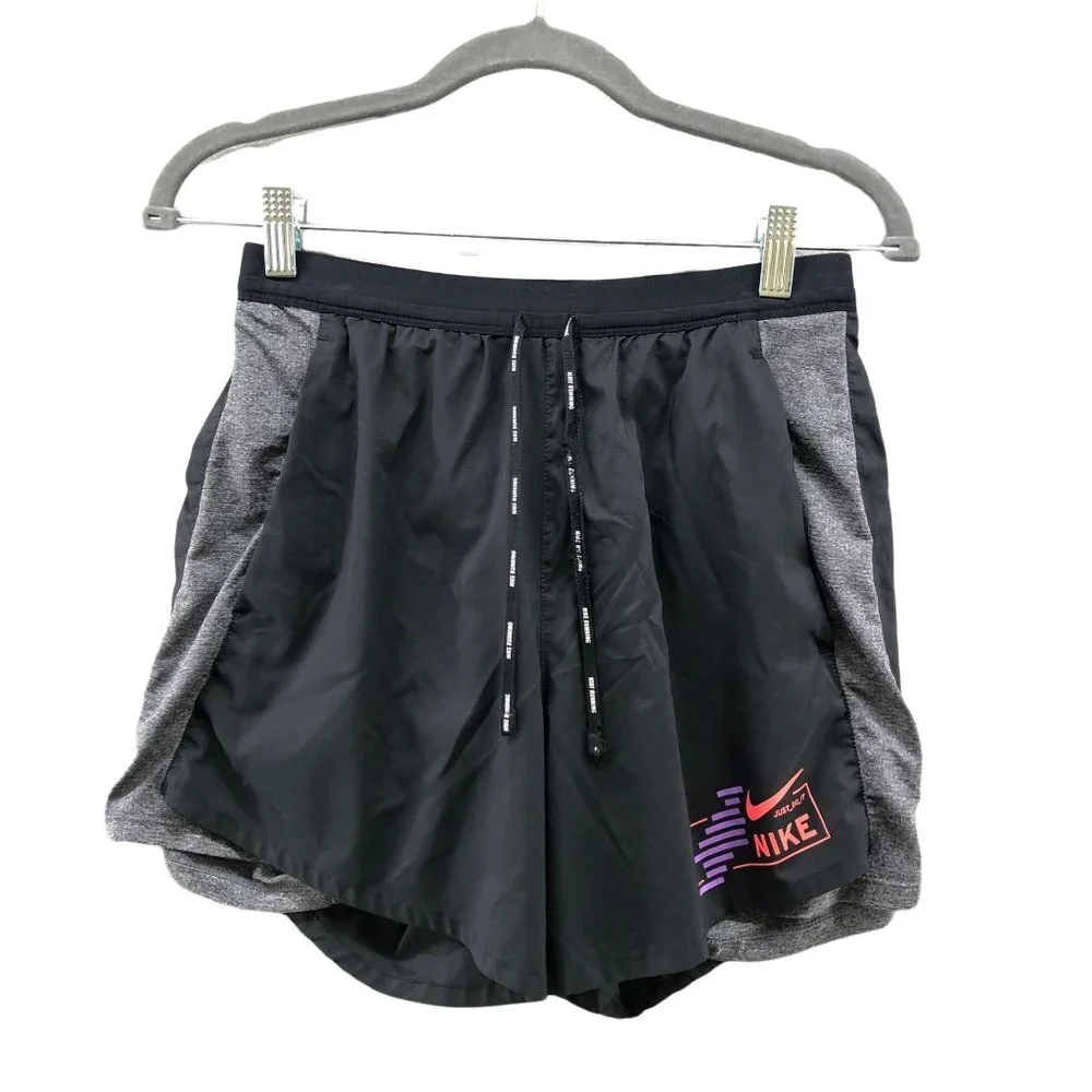 Nike Running Shorts Womens‎ S Gray Lined Active 4.5